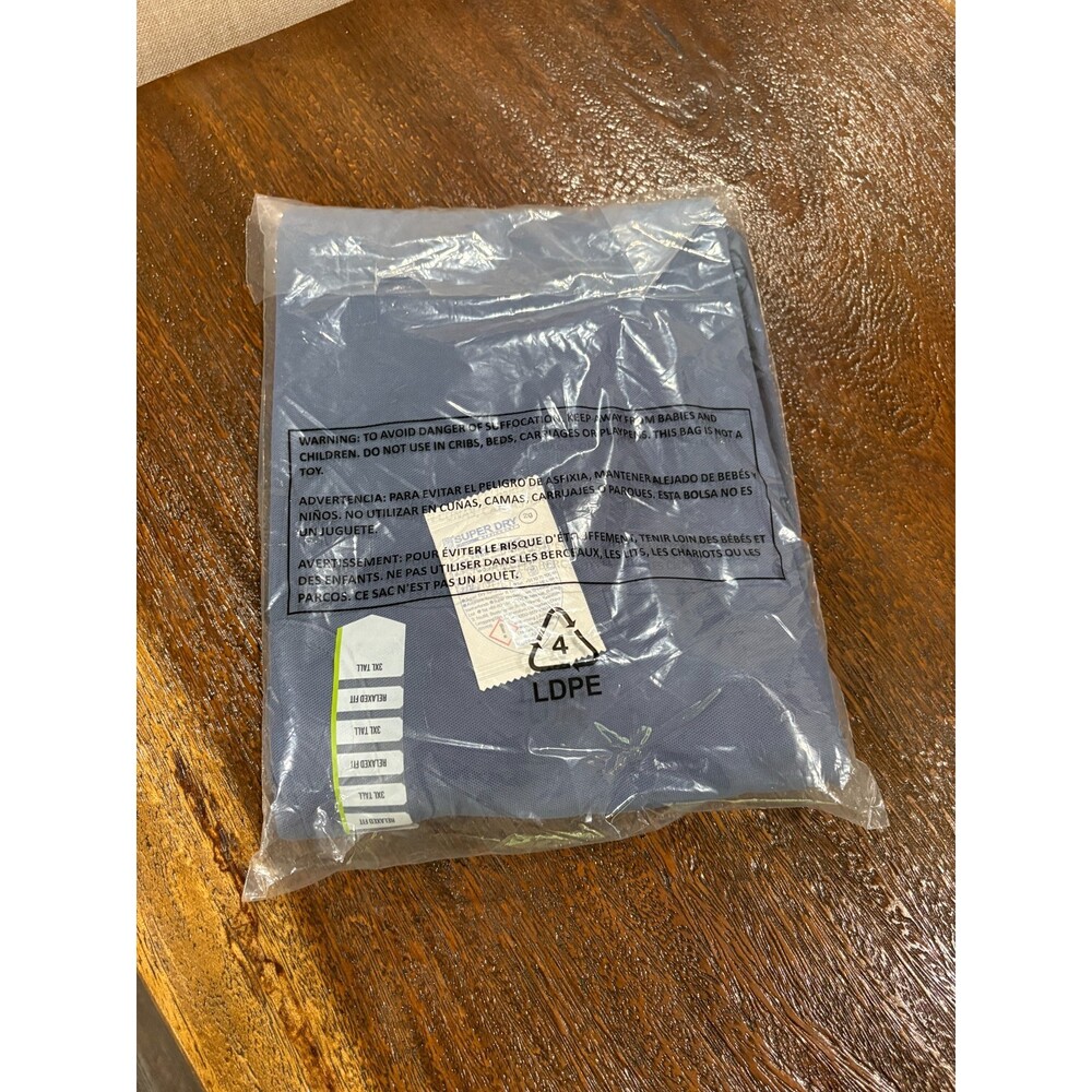 Duluth Trading Co Polo Mens Shirt 3XL Tall Short Sleeve Blue NIP NEW Relaxed fit - Picture 3 of 3